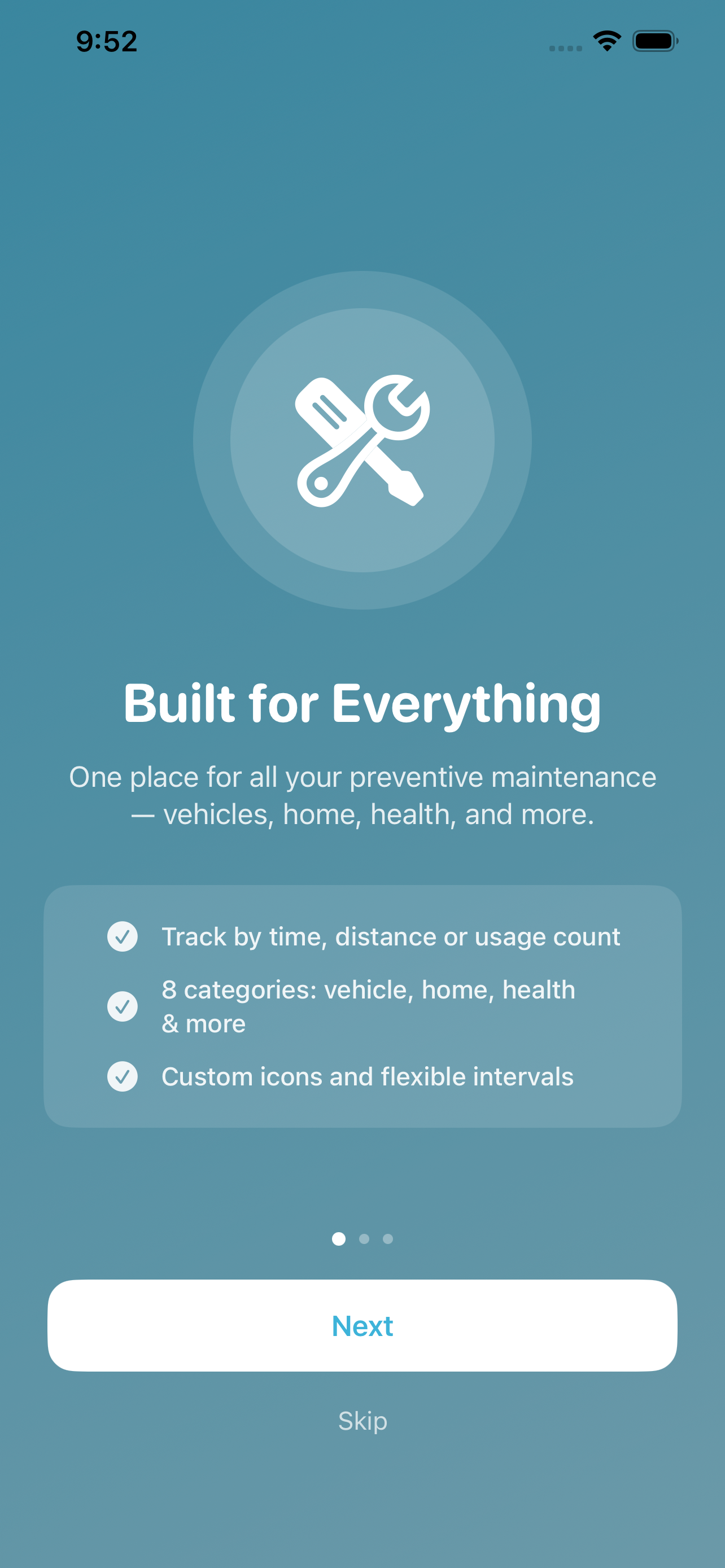 Built for Everything — Maintena